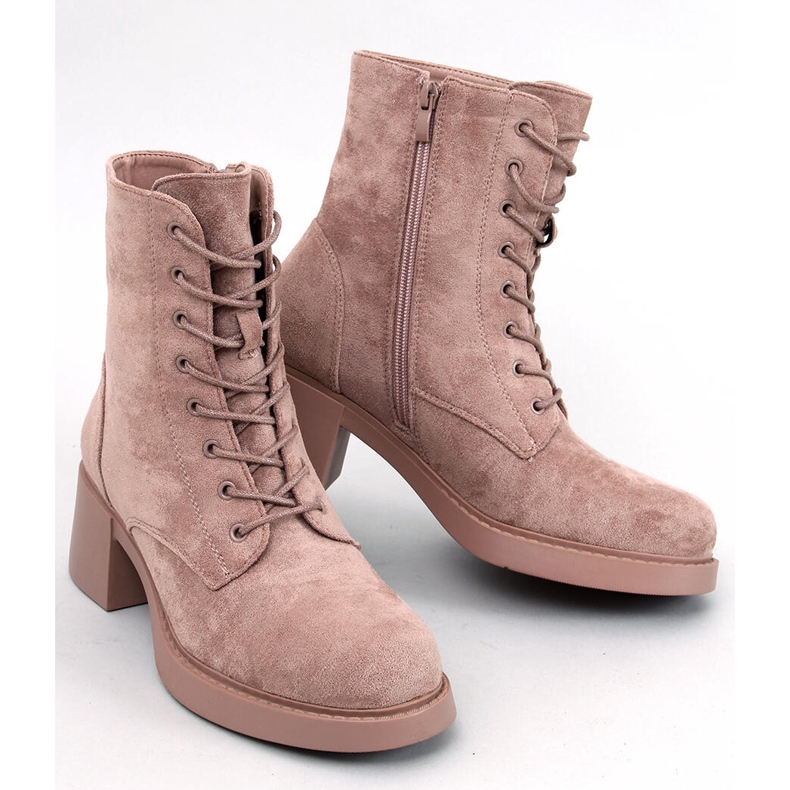Stivaletti stringati Mayfield Khaki beige 1