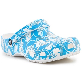 Zoccolo con stampa Crocs Classic Duke 210003-4OX blu 1