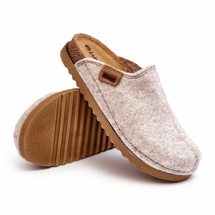 Scarpe da casa da donna Pantofole Inblu DJ000010 Beige chiaro 3