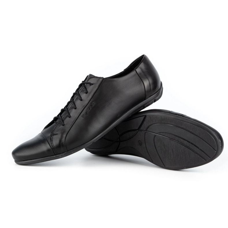 Polbut Scarpe eleganti da uomo per jeans C23 nere nero 4