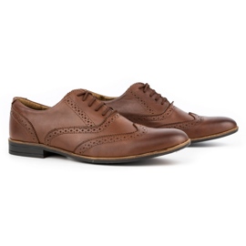 Olivier Scarpe formali in pelle Brogues 306GT marrone 5