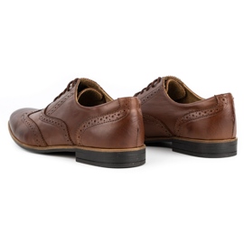 Olivier Scarpe formali in pelle Brogues 306GT marrone 3