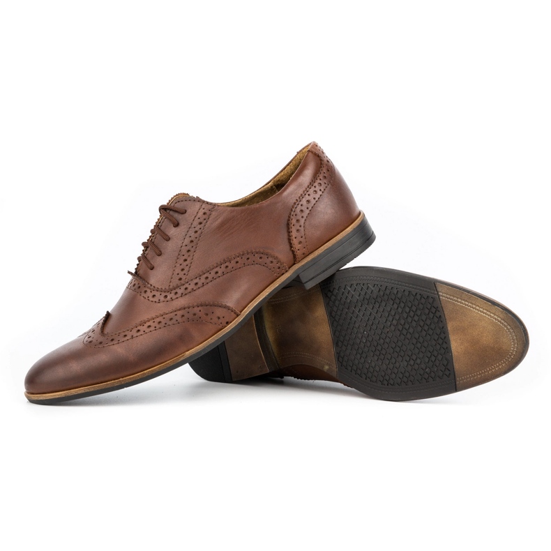 Olivier Scarpe formali in pelle Brogues 306GT marrone 1
