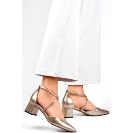 Décolleté con cinturino argento da donna GD-FL1150T d'argento 2