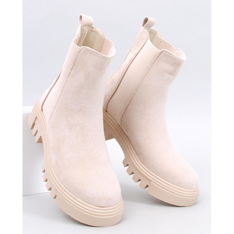 Stivaletti Chelsea alti Swanson Beige 1