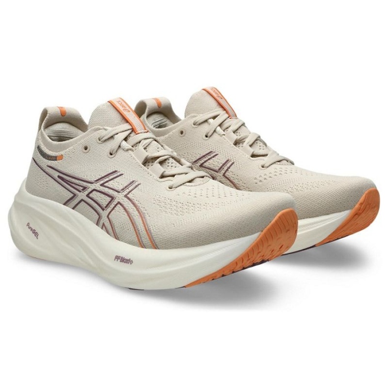 Scarpe da corsa Asics Gel Nimbus 26 1012B601250 beige 1