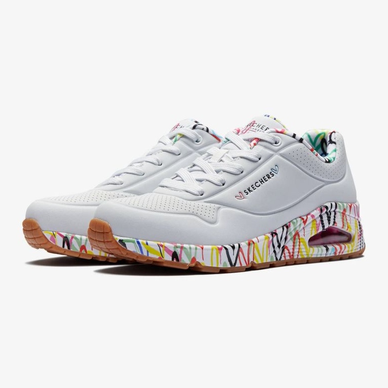 Scarpe Skechers X Jgoldcrown Uno Loving Love 155506-WHT bianco 1