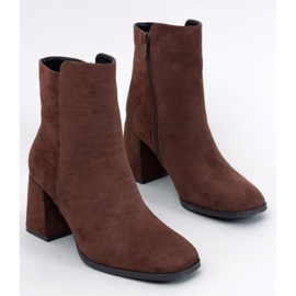 Stivaletti lisci con tacco alto Weish Brown marrone 1