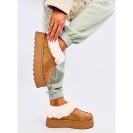 Doposci corti Yogi Camel con pelliccia marrone 2