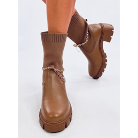 Stivali calzino Mona Khaki beige 2
