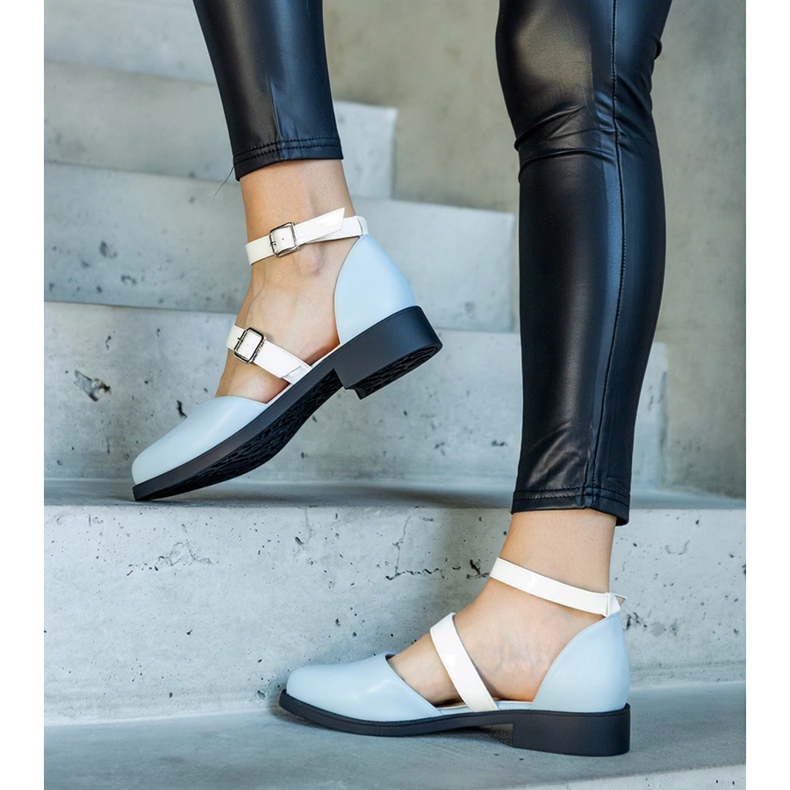 Ballerine blu con fibbia Josiane 1