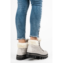 Kylie Stivali alla moda con protezione marrone 2