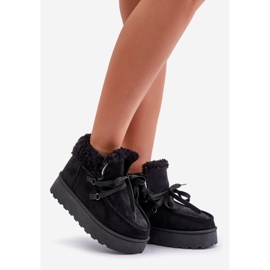 Stivali da neve con plateau da donna con pelliccia, Branek Black Ciabellae nero 1