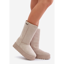 Stivali da neve con plateau alto Big Star OO274894 Beige chiaro 1