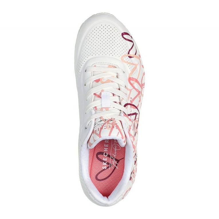 Scarpe Skechers Uno Spread The Love 155507-WCRL bianco 1