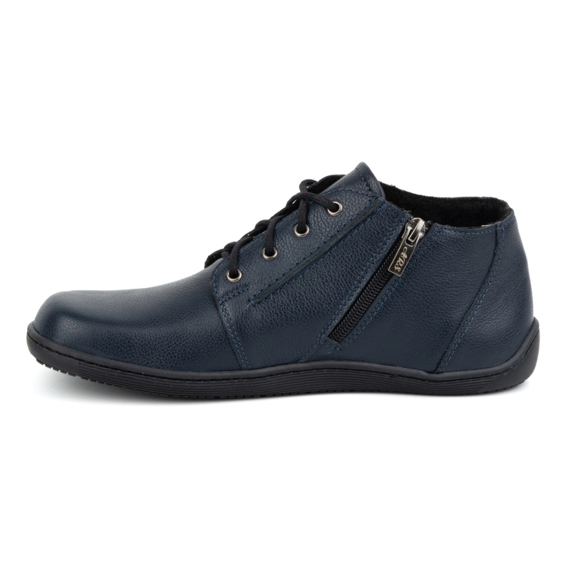 Olivier Scarpe da donna in pelle a piedi nudi, leggermente isolanti, alte fino alla caviglia con cerniera, 787, blu navy 1