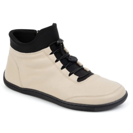WASAK Scarpe da donna barefoot, foderate in lana, pelle 0767W ecru beige 1