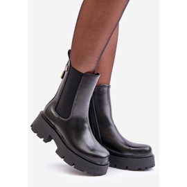 Stivaletto Chelsea con cerniera, Ecopelle Nera Ninnet nero 1