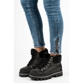 Kylie Stivali alla moda con protezione nero 2