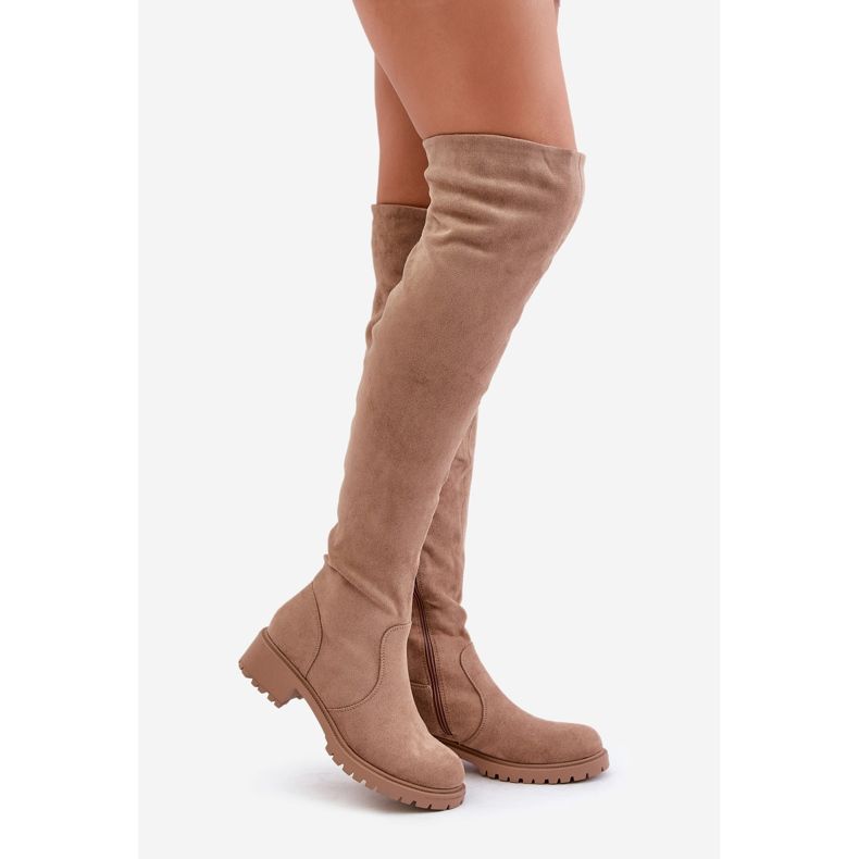 Stivali bassi sopra il ginocchio Beige Filora 1