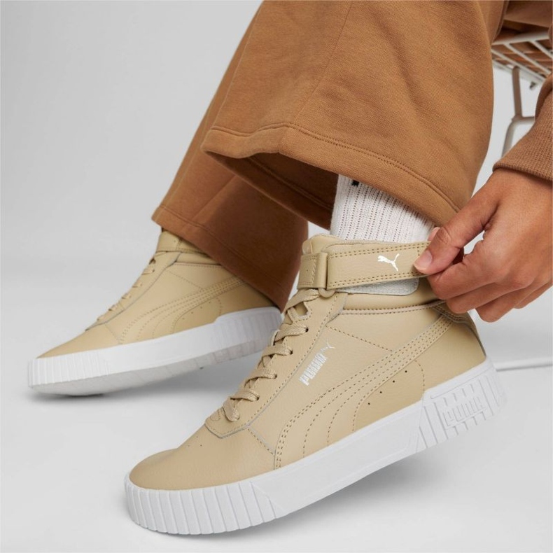 Scarpe Puma Carina 2.0 Mid 385851-04 beige 1