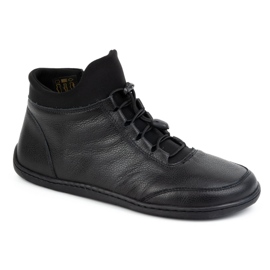 WASAK Scarpe da donna barefoot, foderate in lana, pelle 0767W, colore nero 1