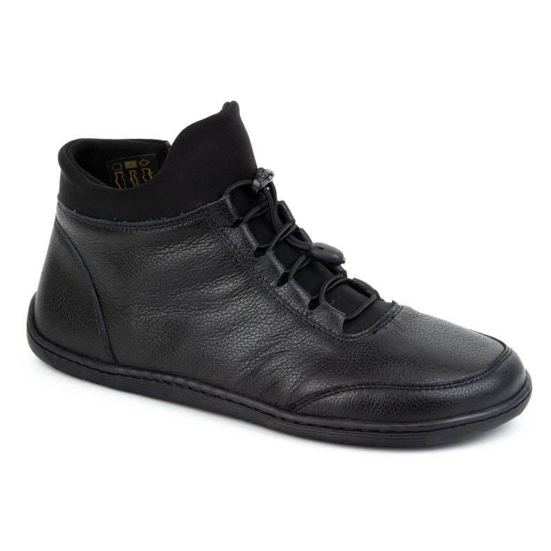 WASAK Scarpe da donna barefoot, foderate in lana, pelle 0767W, colore nero 1