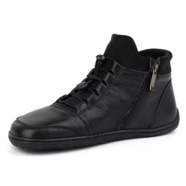 WASAK Scarpe da donna barefoot, foderate in lana, pelle 0767W, colore nero 2