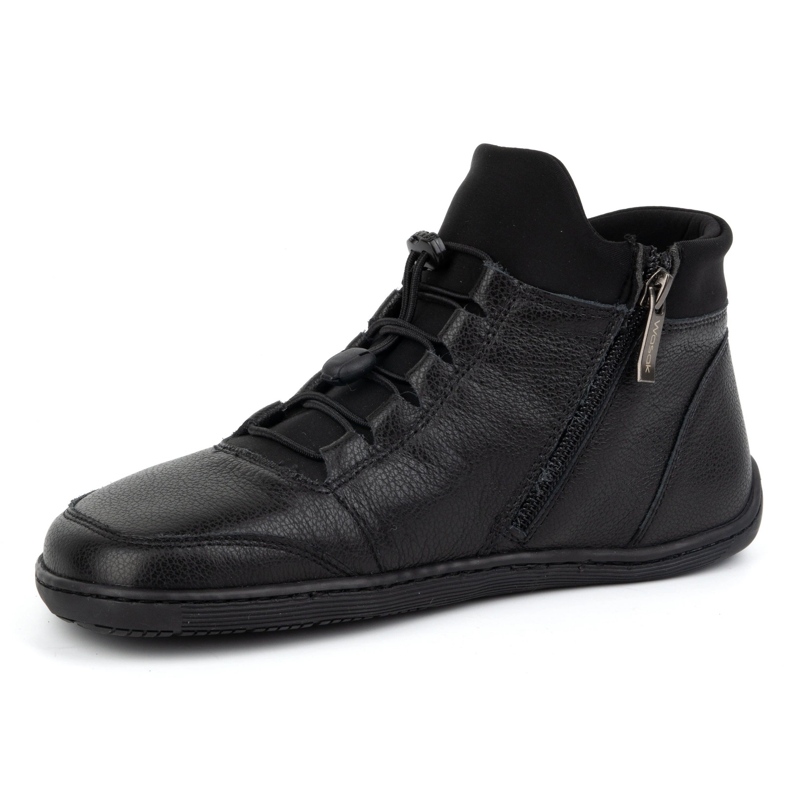 WASAK Scarpe da donna barefoot, foderate in lana, pelle 0767W, colore nero 2