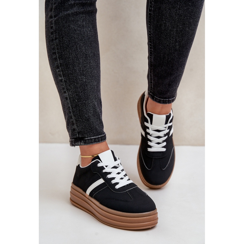 Sneakers Platform da Donna Nere Dravinnia nero 2