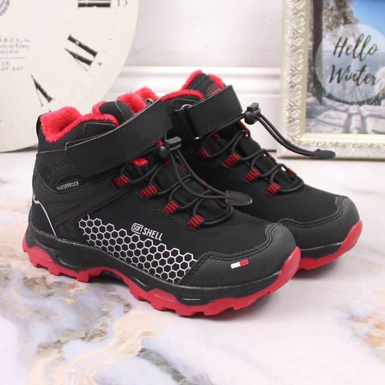 American Club Jr.AM904B doposci impermeabili con velcro nero 1