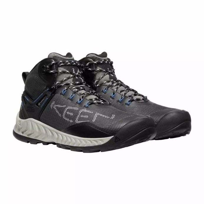 Scarpe KEEN Nxis Evo Mid Wp MAGNET/BRIGHT Cobalto KE-1026108 nero 1