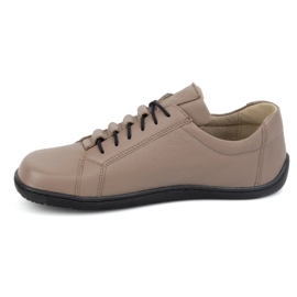 Olivier Scarpe da donna minimaliste in pelle a piedi nudi 1242 beige scuro 1
