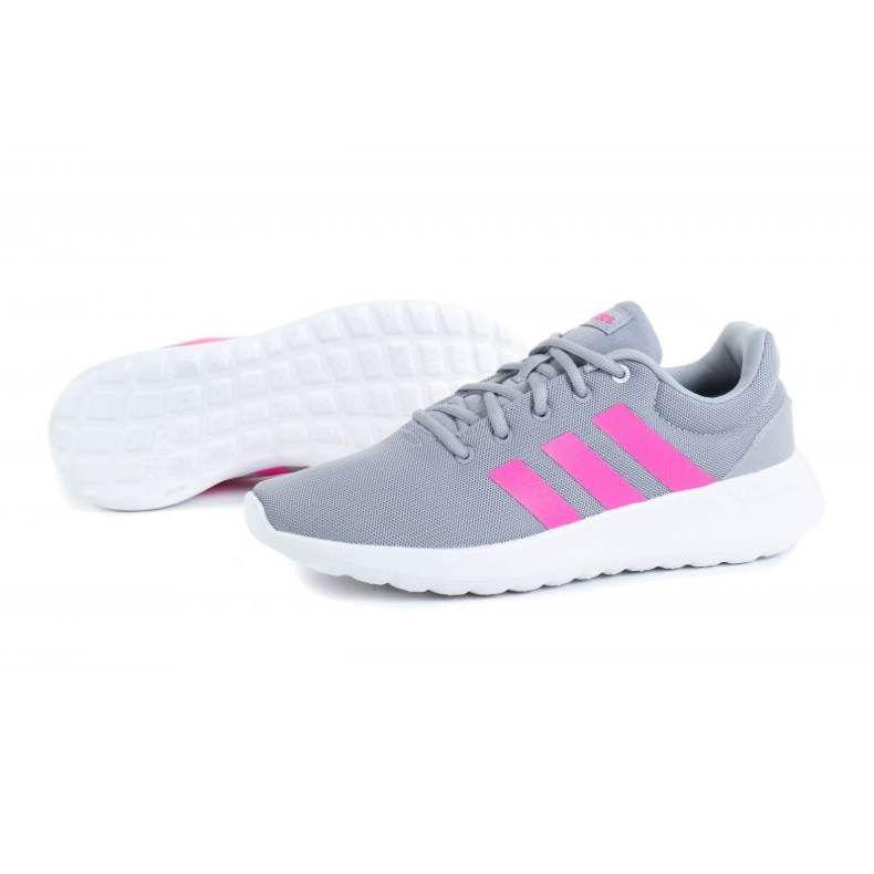 Scarpe Adidas Lite Racer Cln 2.0 K GZ7732 rosa grigio 1