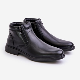 Stivali Da Uomo Con Riscaldante Eco Pelle Nero Lilari 1