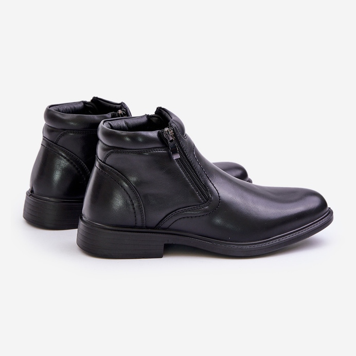 Stivali Da Uomo Con Riscaldante Eco Pelle Nero Lilari 2