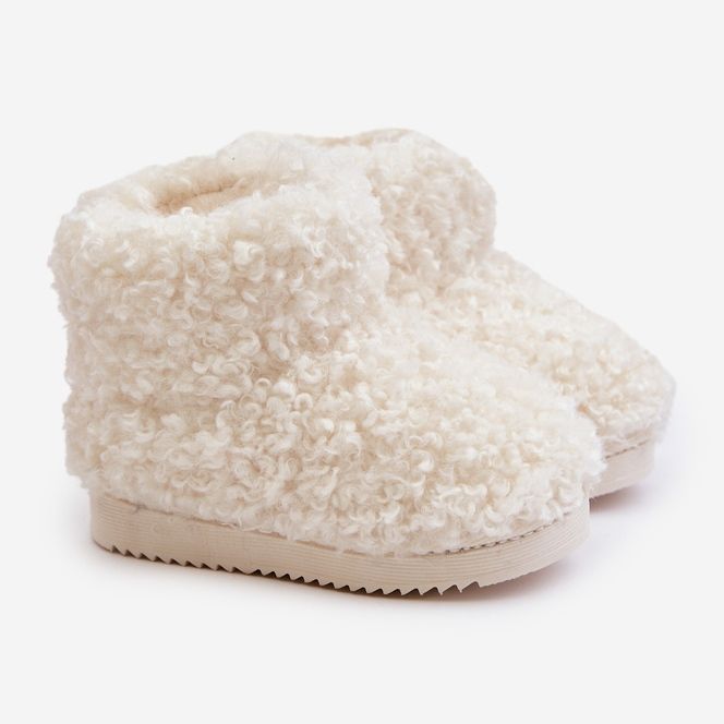 Doposci Da Bambino Con Pelliccia, Montone Mevael Beige Chiaro 1