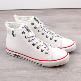 Sneakers ad alto isolamento Big Star M INT1894A bianche bianca 1