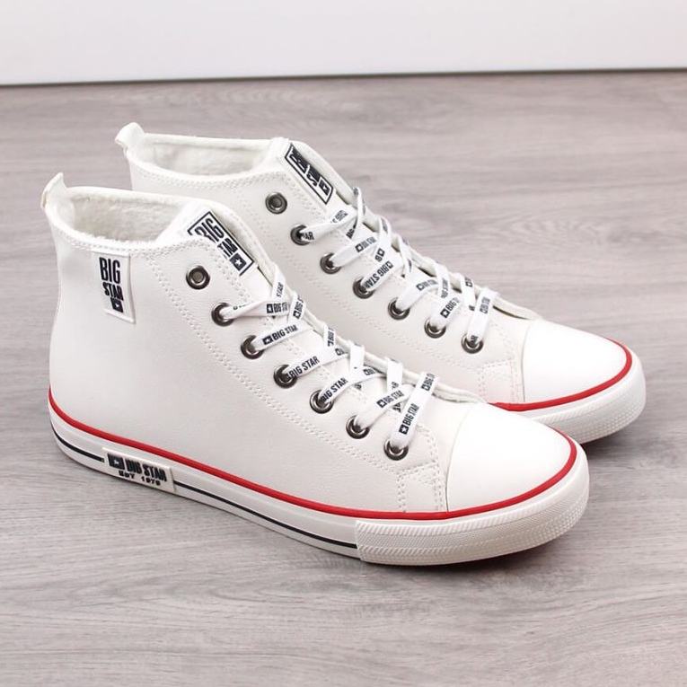 Sneakers ad alto isolamento Big Star M INT1894A bianche bianca 1
