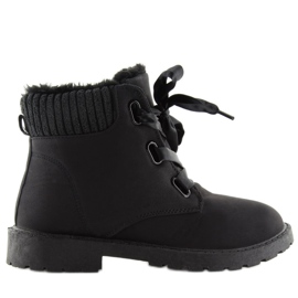 Stivali neri isolati 33PT01 negro nero 1