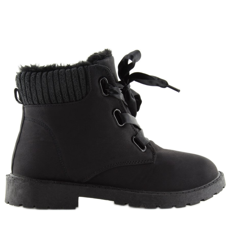 Stivali neri isolati 33PT01 negro nero 1