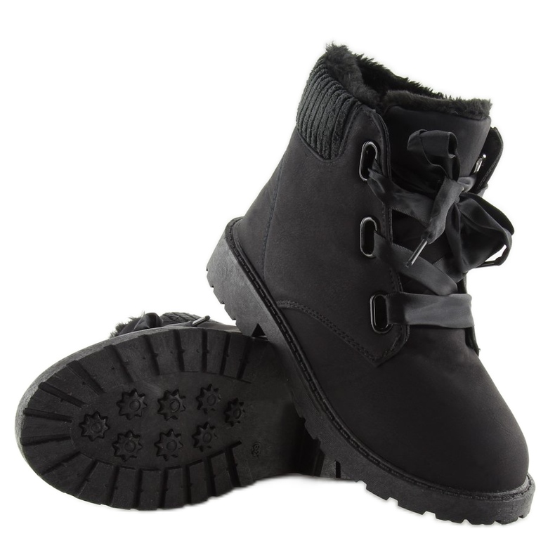 Stivali neri isolati 33PT01 negro nero 2