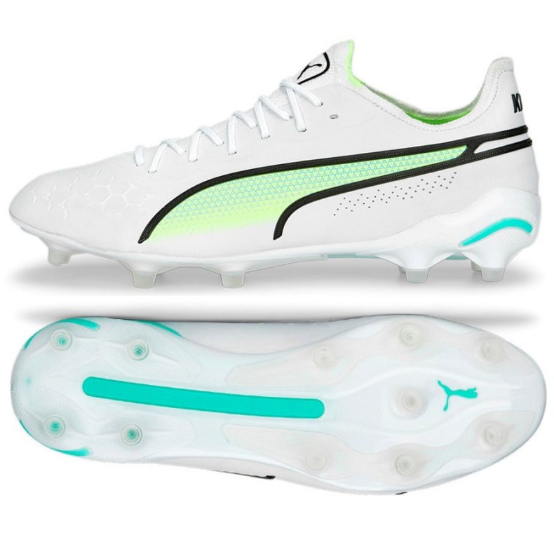 Scarpe Puma King Ultimate FG/AG M 107097 03 bianca bianca 1