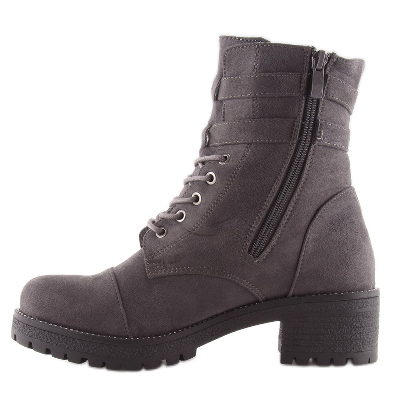 Stivali grigi Workery Suede grigio TS10 Grigio 1