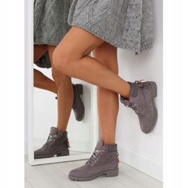 Stivali in legno grigio da donna AT-0623-L Grigio 1