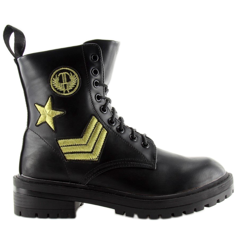 Stivali militari neri 8338 neri nero 2