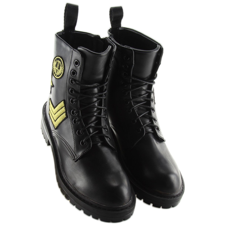 Stivali militari neri 8338 neri nero 1