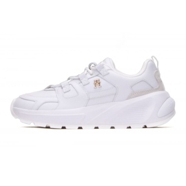 Tommy Hilfiger Premium Runner Lthr W scarpe FW0FW07340 Ybs bianco 1