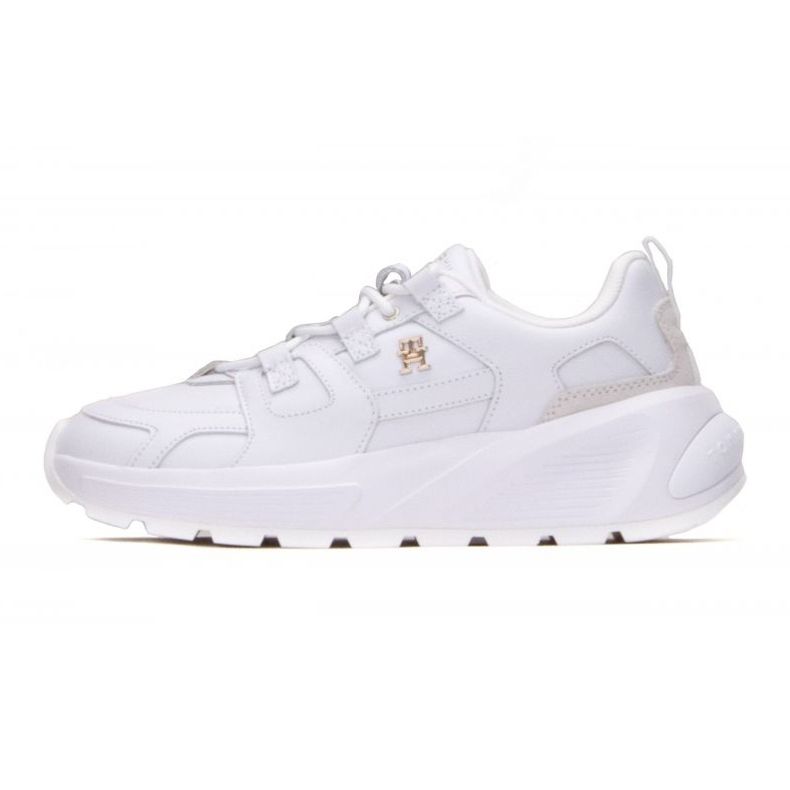 Tommy Hilfiger Premium Runner Lthr W scarpe FW0FW07340 Ybs bianco 1