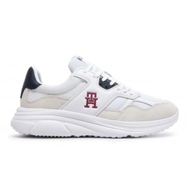 Scarpe Tommy Hilfiger Modern Runner Mix FM0FM04937YBS bianco 1